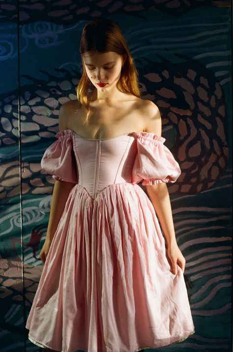 Pink Corset Dress, Pink Peasant Dress, Cottage Core Dress - Etsy UK Corset Dress Pink, Pink Corset Dress, Dress Cottage, Cottage Core Dress, Pink Corset, Peasant Dress, Mode Inspo, Looks Vintage, Corset Dress