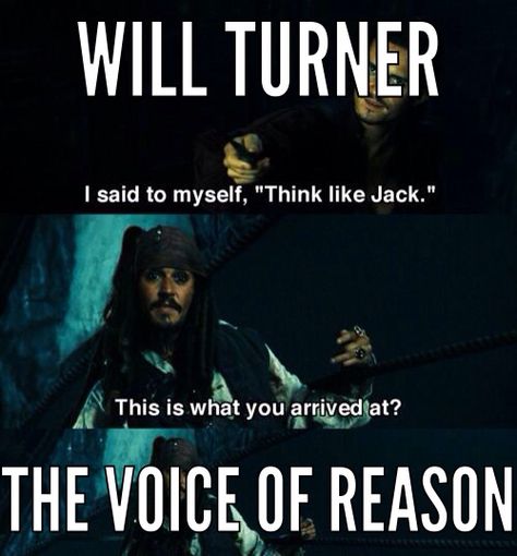 Will Turner: The Voice of Reason (Pirates of the Caribbean: At World's End) Will Turner Quotes, Jack Sparrow Funny, Captain Jack Sparrow Quotes, Funny Bloopers, Jack Sparrow Quotes, John Depp, Addams Family Values, A Single Man, On Stranger Tides