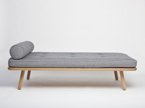 another country day bed Minimal Furniture Design, Wooden Daybed, Daybed Design, Modern Daybed, Murphy Bed Plans, Minimalist Bed, Minimal Furniture, Day Bed, Chaise Lounges