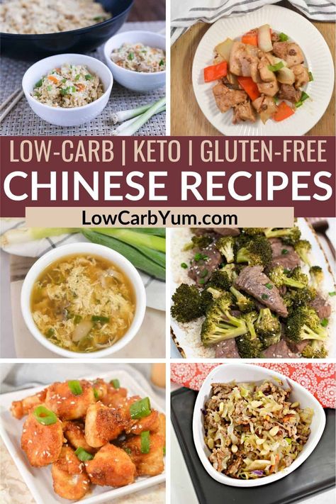 Gluten Free Chinese Food, Keto Chinese Food, Keto Chinese, Chinese Meals, Gluten Free Chinese, Teriyaki Chicken Crock Pot, Chinese Food Recipes, Lo Mein Recipes, Ground Chicken Recipes