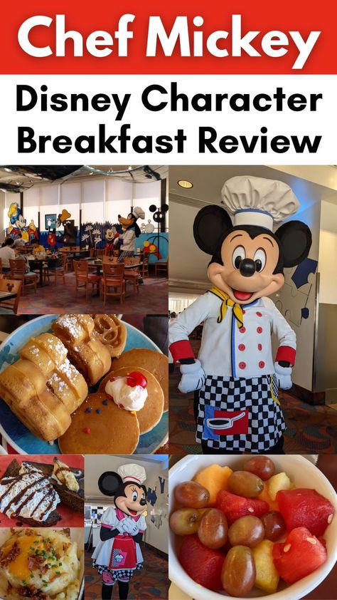 Chef Mickey Disney Character Breakfast Review Mickey Breakfast, 2023 Disney World, Disney Character Breakfast, Chef Mickey, Disney World Restaurants, Contemporary Resort, Walt Disney World Vacations, Breakfast Menu, Breakfast Buffet