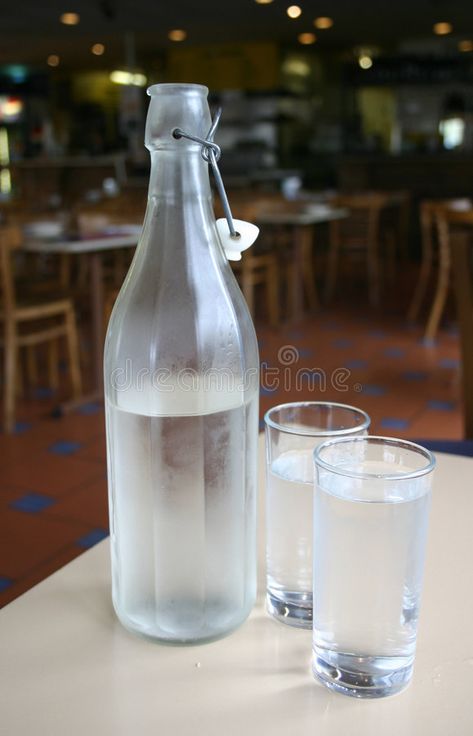 Water Bottle and Glasses. Water, bottle, glasses, restaurant, table,drink,thirst , #AD, #bottle, #glasses, #Glasses, #Water, #Bottle #ad Glass Bottle For Water, Water Glass Aesthetic, Water Glass Bottle, Italian Restaurant Decor, Flat Water Bottle, Glass Drinking Bottles, Glasses Water, Restaurant Drinks, Flat Water