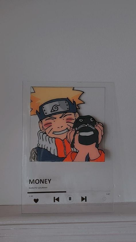 Naruto Frame, Glass Painting Tutorial, Anime Frame, Anime Canvas Painting, Anime Crafts Diy, Cartoon Drawing Tutorial, Images Kawaii, Posca Art, Anime Canvas Art