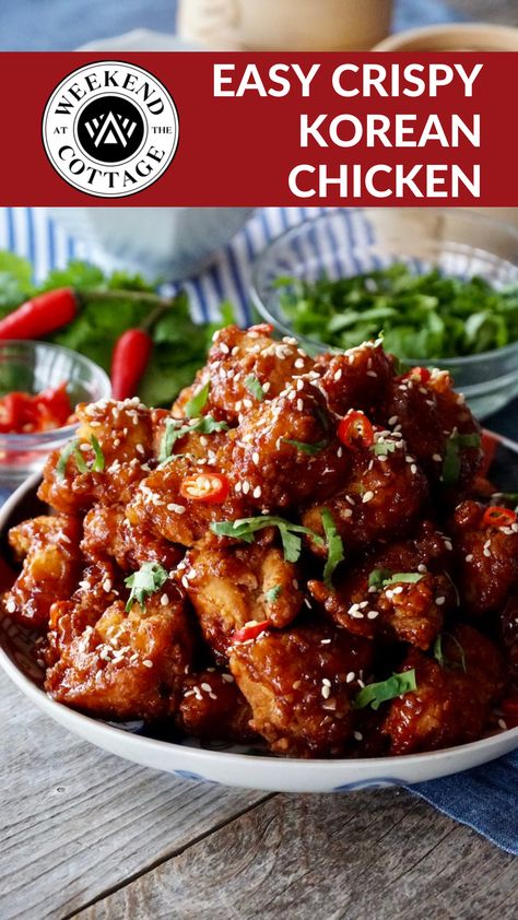 Korean Chicken And Rice, Korean Chicken Recipe, Chinese Orange Chicken, Garlic And Honey, Korean Bbq Chicken, Soy Ginger, Easy Healthy Lunch, Bbq Chicken Breast, Easy To Make Dinners