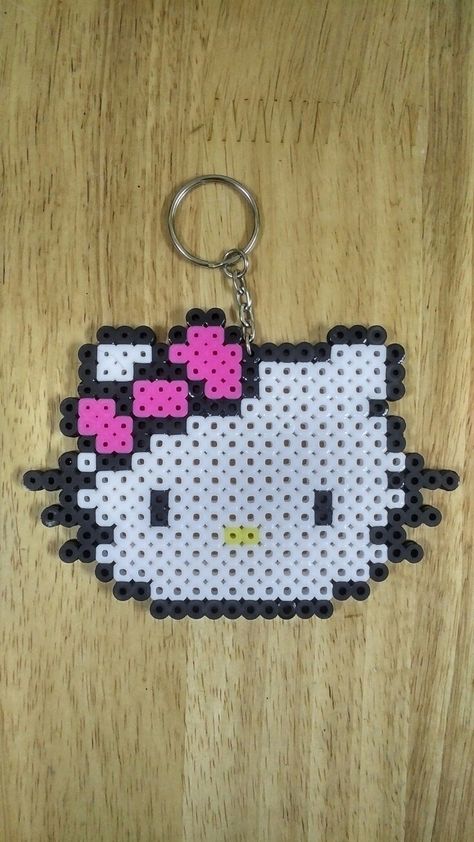 Hello kitty perler beads Pearl Beads Pattern Hello Kitty, Pearler Bead Hello Kitty, Hello Kitty Iron Beads, Hello Kitty Beads Pattern, Hello Kitty Pearl Beads, Hello Kitty Melty Beads, Hello Kitty Perler Beads Small, Hello Kitty Perler Beads Pattern, Hama Beads Hello Kitty