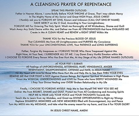 Repentance Prayer For All Sins, Prayers Of Repentance, Renounce Prayer, Prayer For Repentance, Esther Fast, Scriptural Prayers, How To Repent, Blessing Prayers, Repentance Prayer