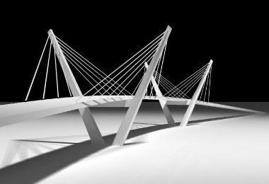 Bridge Model Architecture, Pedestrian Bridge Design, Bridge Concept, Beam Bridge, Bridges Architecture, Bridge Structure, Bridge Model, Steel Bridge, Cathedral Architecture