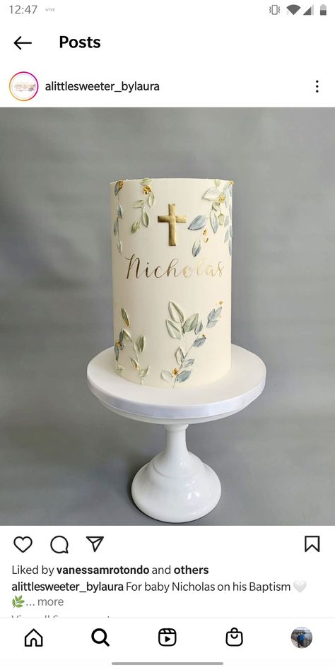 Baby Baptism Cake Boy, Baptism Cake Boy Catholic, Simple Communion Cakes, Boy Baptism Cake Ideas, Simple First Communion Cake, First Holy Communion Cake Boy, Baptismal Cake Boy Buttercream, Communion Party Ideas Boys, Holy Communion Cake Boy