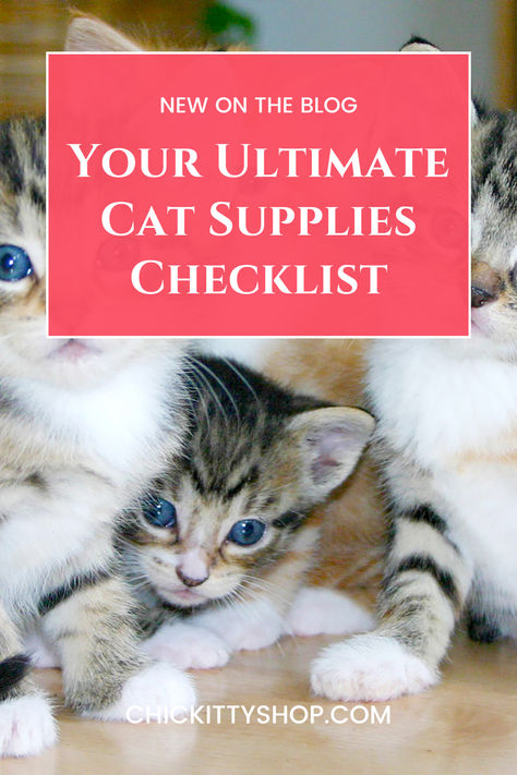 Your Ultimate Cat Supplies Checklist Cat Needs List, Kitten Supplies, Healthy Cat, Owning A Cat, Happy And Healthy, Cat Health, Cat Supplies, Indoor Cat, Litter Box