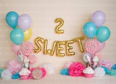 Two Sweet Birthday, Sprinkles Birthday Party, Sprinkles Cupcakes, Candy Photography, 2nd Birthday Photos, Donut Themed Birthday Party, 2nd Birthday Party For Girl, Themed Photography, Sprinkle Party