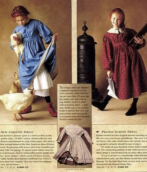 Original American Girl Dolls, Kirsten Larson, Pleasant Company Dolls, American Girl Books, 1850s Fashion, Photo Dress, America Girl, American Girl Doll Accessories, Early Photos