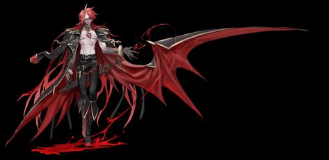 ArtStation - vampire Vampire Character Design, Vampire Character, Blood Hunter, Dungeons And Dragons Classes, High Fantasy, Character Design Male, Fallen Angel, Art Reference Poses, Fantasy Character Design