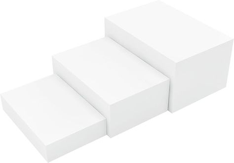 Amazon.com: 3 Pack White Buffet Food Risers, Step 12” 11”10” Large Size Acrylic Cube Box Display for Dessert Table Display Set Food Drink Collectibles Jewelry Figures, Display Stands for Retail Vendor Events,5 Side, Rectangle : Everything Else Food Risers, Dessert Table Display, Figures Display, White Buffet, White Rectangle, Box Display, Vendor Events, Buffet Food, Display Stands