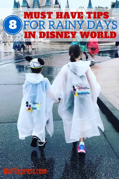 8 Must Have Tips for Rainy Days in Disney World #WaltExpress #DisneyWorldTravelTips #TravelPrep Disneyland In The Rain, Disneyland In California, Disneyland Vacation Planning, Disneyland Planning, About Rain, Disney California Adventure Park, California Adventure Park, Disney Paris, Disneyland Tips