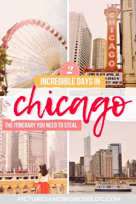 Chicago Itinerary, Weekend In Chicago, Chicago Travel Guide, Chicago Vacation, Things To Do In Chicago, Chicago Travel, Usa Travel Guide, The Windy City, Windy City