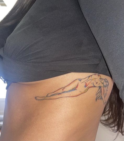 Side Body Tattoos, Ribs Tattoo, Side Tattoos Women, Tattoos On Side Ribs, Symmetrical Tattoo, Rib Tattoos For Women, Hip Tattoos Women, Neck Tattoos, Spiritual Tattoos