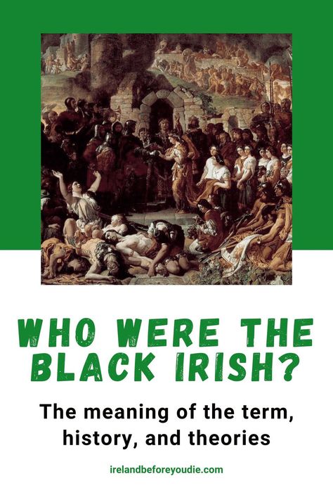 While the term “Black Irish” has been in circulation for centuries, you’re bound to ask your colleague or friend its meaning, and they’re likely to draw a blank.So, to put the record straight, find out below about the “Black Irish,” where the term comes from, and who exactly it is referring to. #BlackIrish #Irishhistory #Irishheritage Gaelic Aesthetic, Irish History Facts, Irish Curse, Dark Irish, Irish Phrases, Irish Famine, Scottish Food, Best Of Ireland, Irish Genealogy