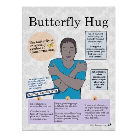 Butterfly Hug, Teaching Techniques, What Image, Classroom Environment, Mental Health Matters, Health Matters, Close Your Eyes, Anger, How Are You Feeling