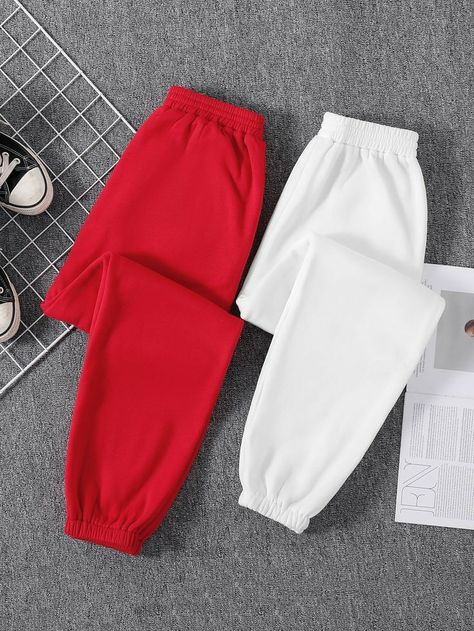 Sweatpants Shein, Women Sweatpants, Cute Sweatpants, Fashion Top Outfits, Cute Lazy Outfits, Lazy Outfits, Crop Top Outfits, Simple Trendy Outfits, Bottom Clothes