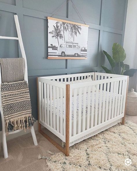 Boy Boho Nursery, Boho Nursery Boy, Ocean Baby Rooms, Beach Theme Nursery, Surf Nursery, Beach Nursery, Nursery Boho, Nursery Trends, Nursery Boy