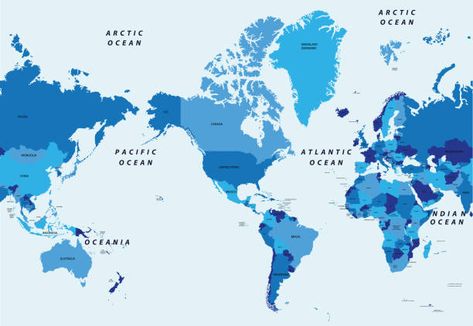 15,931 Pacific Ocean Map Stock Photos, Pictures & Royalty-Free Images - iStock | North pacific ocean map Pacific Ocean Map, Earth View From Space, Pacific Map, Pacific Ocean Blue, World Map With Countries, Ancient World Maps, Earth City, Detailed World Map, Blue Map