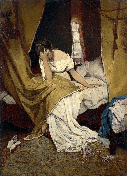 Max, Gabriel (1840-1915) - 1870s Morning (Hermitage Museum, St. Petersburg) Ravenclaw Aesthetic, Girl Blogging, Rennaissance Art, Ivy House, Hermitage Museum, Silly Goofy, Rainer Maria Rilke, Historical Painting, Girl Memes