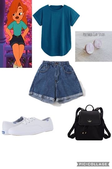 A Goofy Movie Costume, Roxanne Costume, Goofy Disneybound, Max And Roxanne, Disneybound Ideas, Max Goof, Disney Park Outfit, Disney Bound Outfits Casual, A Goofy Movie