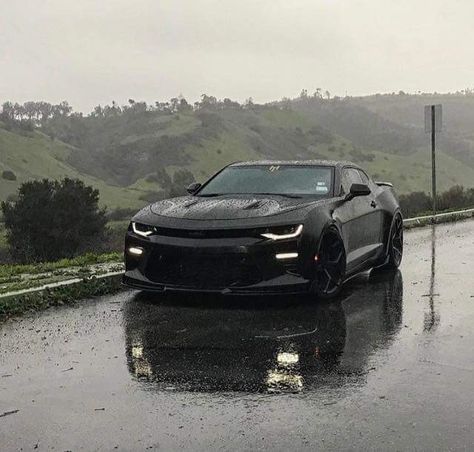 Chevrolet Camaro, The Rain, The Road, Road, Cars