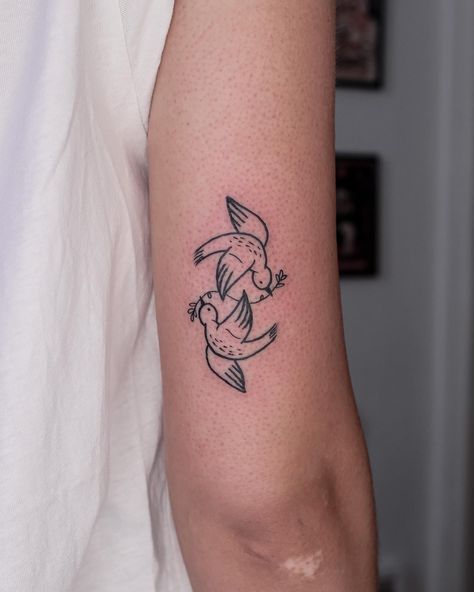 Are you a fan of doves or birds in general? How about you give it a go with this flawless and peace-inspired concept? Guys and girls of any age can tr... Dove Tattoo Ideas, Black Sheep Tattoo, Bird And Flower Tattoo, Cute Ankle Tattoos, Sheep Tattoo, Dove Tattoos, Dove Tattoo, 100 Tattoo, Cool Chest Tattoos