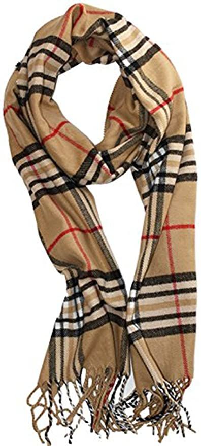 Classic Cashmere Feel Winter Scarf Super Soft Collection (CAMEL PLAID) at Amazon Women’s Clothing store Women Winter Scarf, Dress For The Weather, Cold Weather Attire, Mary Smith, Cashmere Winter Scarf, Outfit Links, Stylish Scarves, Checked Scarf, Jacket Sweater