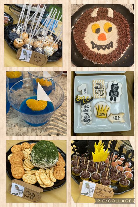 Where The Wild Things Are Snacks, Where The Wild Things Are Food Ideas, Where The Wild Things Are Food, Where The Wild Things Are First Birthday Food, Wild One Food, Where The Wild Things Are First Birthday, First Birthday Food Ideas, Birthday Food Ideas, First Birthday Food