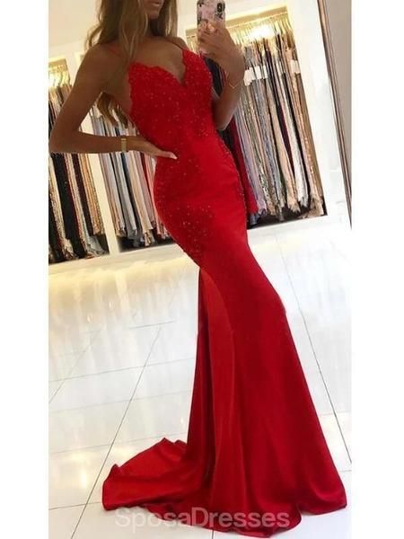 Red Mermaid Prom Dress, School Dance Dresses, Prom Dress Long, Winter Formal Dresses, Prom Dresses Long Mermaid, Custom Prom Dress, Mermaid Prom Dress, Backless Prom Dresses, Party Gown