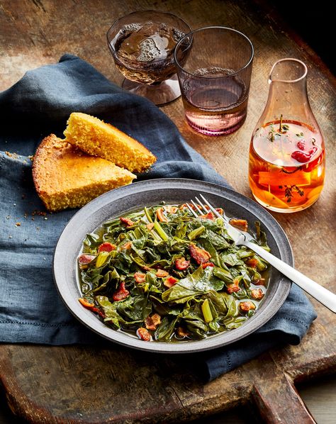 Dinner Southern, Spicy Vinegar, August Recipes, Perfect French Fries, Flavored Vinegars, Southern Living Recipes, Parmesan Green Beans, Savory Sides, Sauteed Cabbage