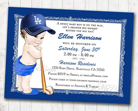 Dodger Party, Ballerina Baby Shower Invitations, Western Baby Shower Invitations, Tea Party Baby Shower Invitations, Baseball Baby Shower Invitations, Frog Baby Showers, Baby Shower Camo, Mermaid Baby Shower Invitations, Ballerina Baby Showers