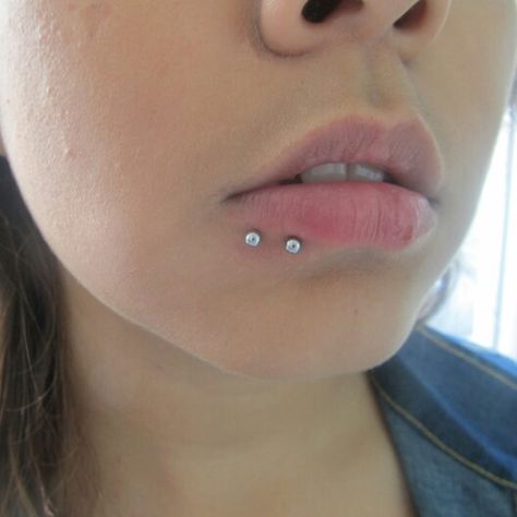 Double labret piercings by me at Psychodelic Tattoo, Carolina Labret Piercing, Tatting, Piercings, Nose Ring, Tattoos