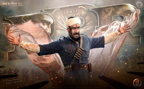 Rrr Movie, Ajay Devgan, 52 Birthday, Jr Ntr, Motion Poster, Ram Charan, Magnum Opus, R Movie, Movie Releases