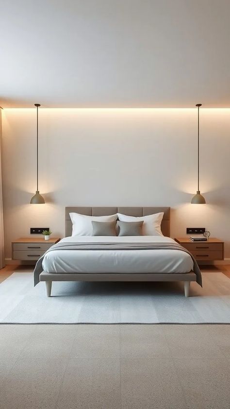 32 Modern Bedroom Designs For A Contemporary Look - Meereey Home Decor Grey Bedroom Theme, Contemporary Bedroom Ideas, Bed Design Ideas, Elegant Bed, Unique Bedroom Design, High Windows, Stylish Bedroom Design, Bedroom Theme, Modern Bedroom Ideas