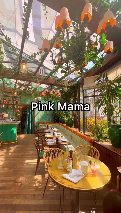 Pink Mama Paris, Parisian Restaurant, Restaurant Paris, Paris Restaurants, I Found You, Disney Trips, Patio Umbrella, Restaurant, Patio