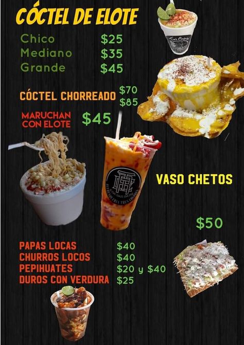 Mexican Snacks To Sell, Elotes Y Esquites, Mexican Treats, Mexican Snacks, Bakery Design Interior, Sweet Cups, Food Truck Business, Mexican Corn, Party Hacks