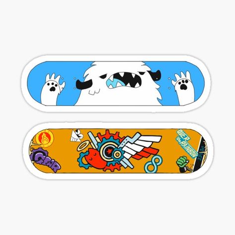 Reki Skateboard Design, Langa Skateboard Design, Reki Skateboard, Langa Skateboard, Infinity Sticker, Reki And Langa, Sk8 The Infinity, Anime Galaxy, Skateboard Design