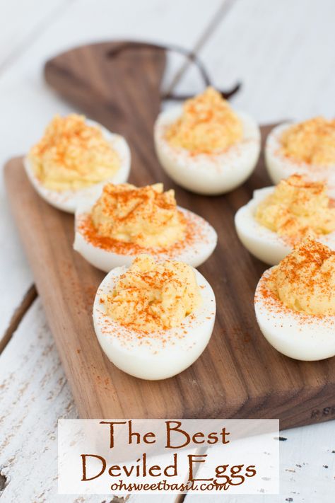 Deviled Egg Recipe, Deviled Eggs Recipe Classic, Best Deviled Eggs, Dipping Sauces, Egg Recipe, Deviled Eggs Recipe, Deviled Egg, Eggs Recipe, Sweet Basil