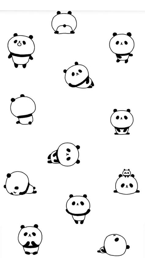 Panda Background, Panda Illustration, Panda Drawing, Arte Doodle, Kawaii Panda, Panda Art, Cute Panda Wallpaper, Panda Love, Cute Doodle Art