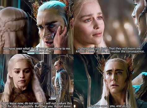 Is it someone that know in wich movie/book I can fond Legolas's mother?   Cred: @legoleaf #thranduil #someone #leepace #emiliaclarke #legolassmother #sadmoment Legolas Mother, Lee Pace Thranduil, Legolas And Thranduil, Tauriel, Black Sails, Lee Pace, Thranduil, Jrr Tolkien, Legolas