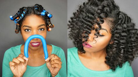 How To Create Smooth Curls From Flexi Rods On Transitioning Natural Hair Flexi Rod Curls, Curls Without Heat, Twisted Hair, Flexi Rods, Transitioning Hairstyles, Natural Hair Tutorials, Perm Rods, Hair Porosity, Braid Out