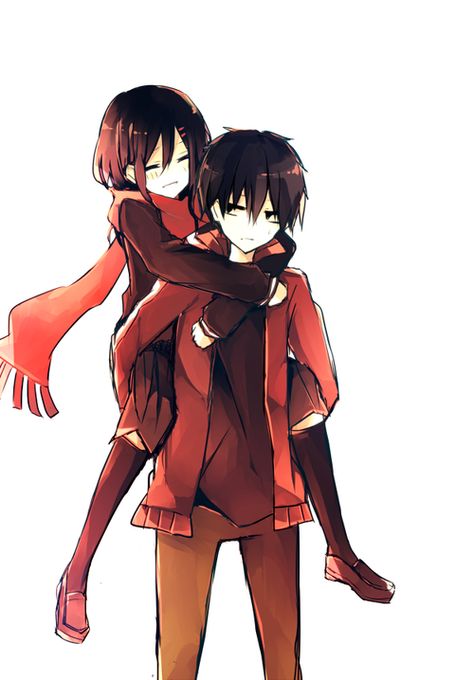 piggy back ride~anime oh han-ni and beak seung jo Magical Girl Madoka, Piggy Back Ride, Shojo Anime, Kagerou Project, Manga Couple, Art Manga, Manga Love, Anime Love Couple, Big Hero 6