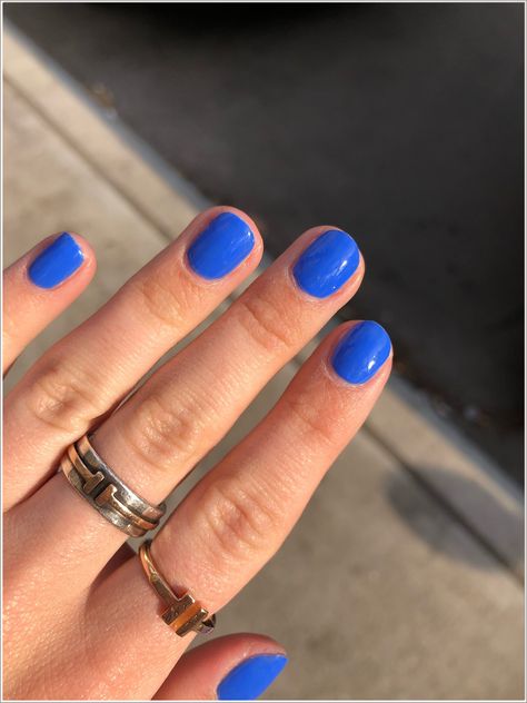 Looking for a new nail color that's both unique and stylish? Check out cobalt blue nail colors! These vibrant hues are sure to make a statement, and they're perfect for a fun and stylish summer look. Cobalt Blue Nails, Blue Nail Color, Blue Nail, Nail Swag, Dream Nails, Short Acrylic Nails, Dope Nails, Perfect Nails, Cute Acrylic Nails