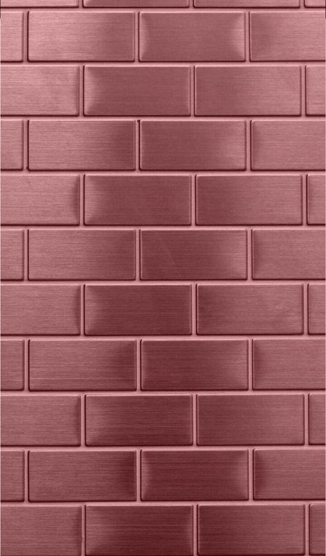 Brick Wall, Rose Gold, Wall, Red, Gold