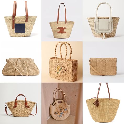 Raffia Bags For Summer 2021 Raffia Bag Outfit, Bags For Summer, Bag Outfit, Straw Clutch, Floral Baskets, Spring Summer Trends, Raffia Bag, Bag Trends, Chloe Marcie