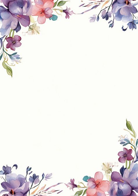 Bg Template, Purple Frames, Flower Background Design, Wedding Card Frames, Hello September, Sweet Magnolia, Art Journal Therapy, Page Borders, Pretty Landscapes