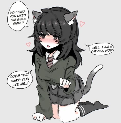 Love Cat, Cute Profile Pictures, Anime Character Drawing, Cute Anime Pics, Art Challenge, Cat Girl, Cute Anime Character, Art Tutorials, Funny Images